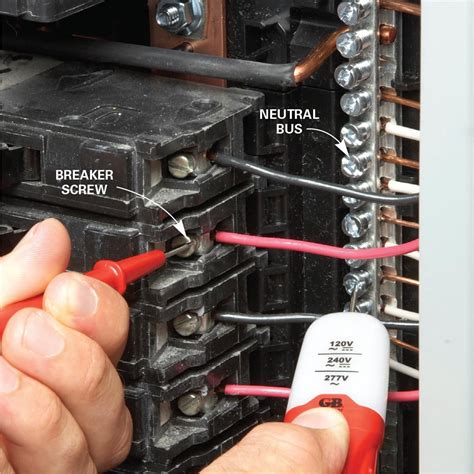 connecting wire to breaker box